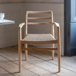 Graham & Green Noa Teak Outdoor Dining Armchair