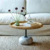Graham & Green Noland Wood and Marble Coffee Table