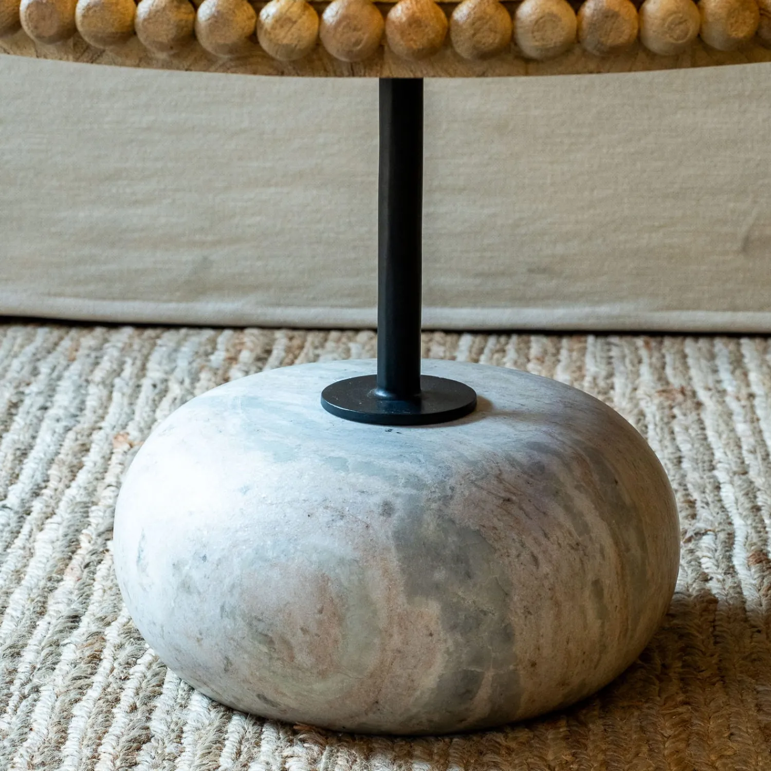 Graham & Green Noland Wood and Marble Coffee Table