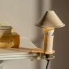 Graham & Green Nude Enamel Mushroom Clip Lamp