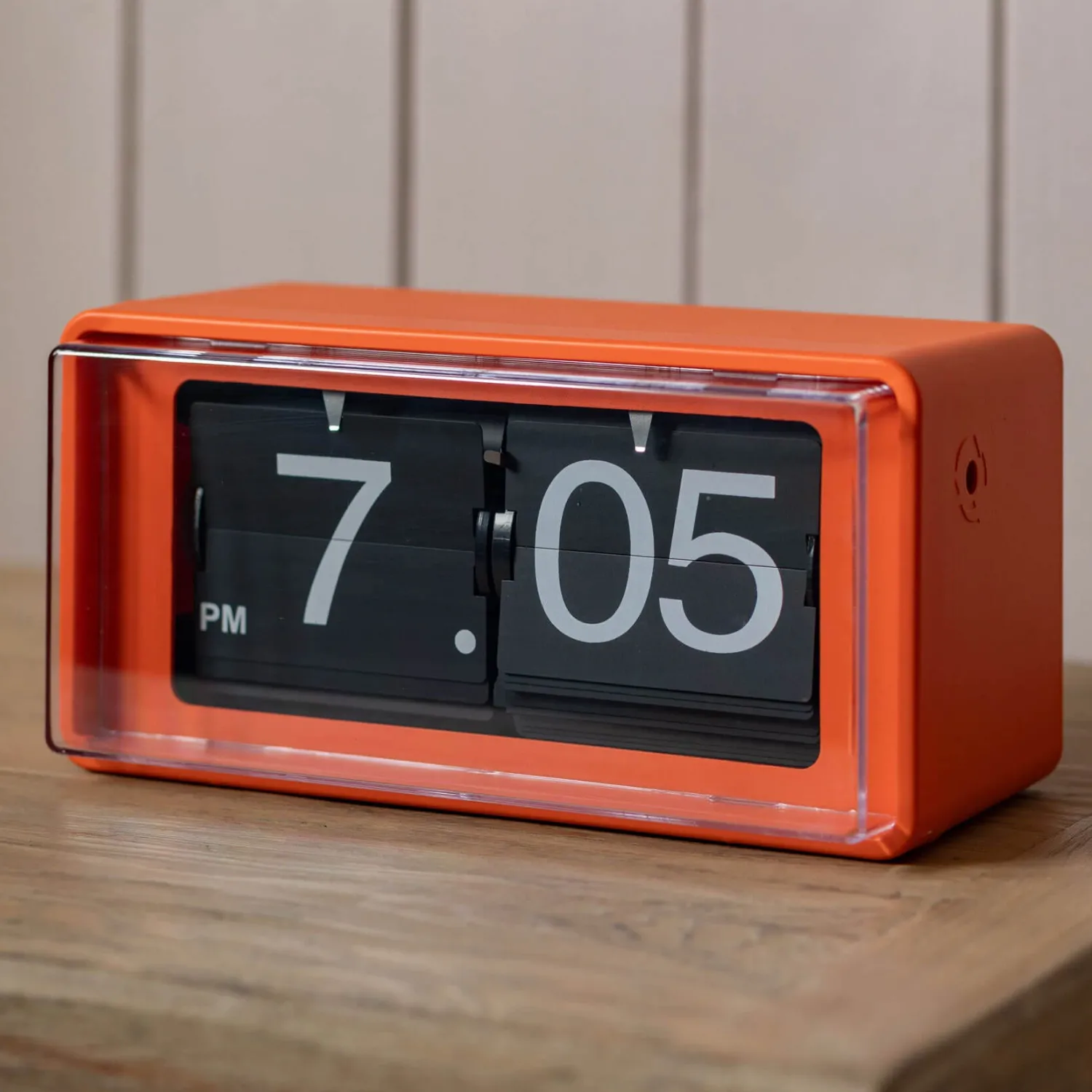 Graham & Green Orange Boxed Retro Flip Clock