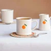 Graham & Green Orange Branch Motif Mini Mug