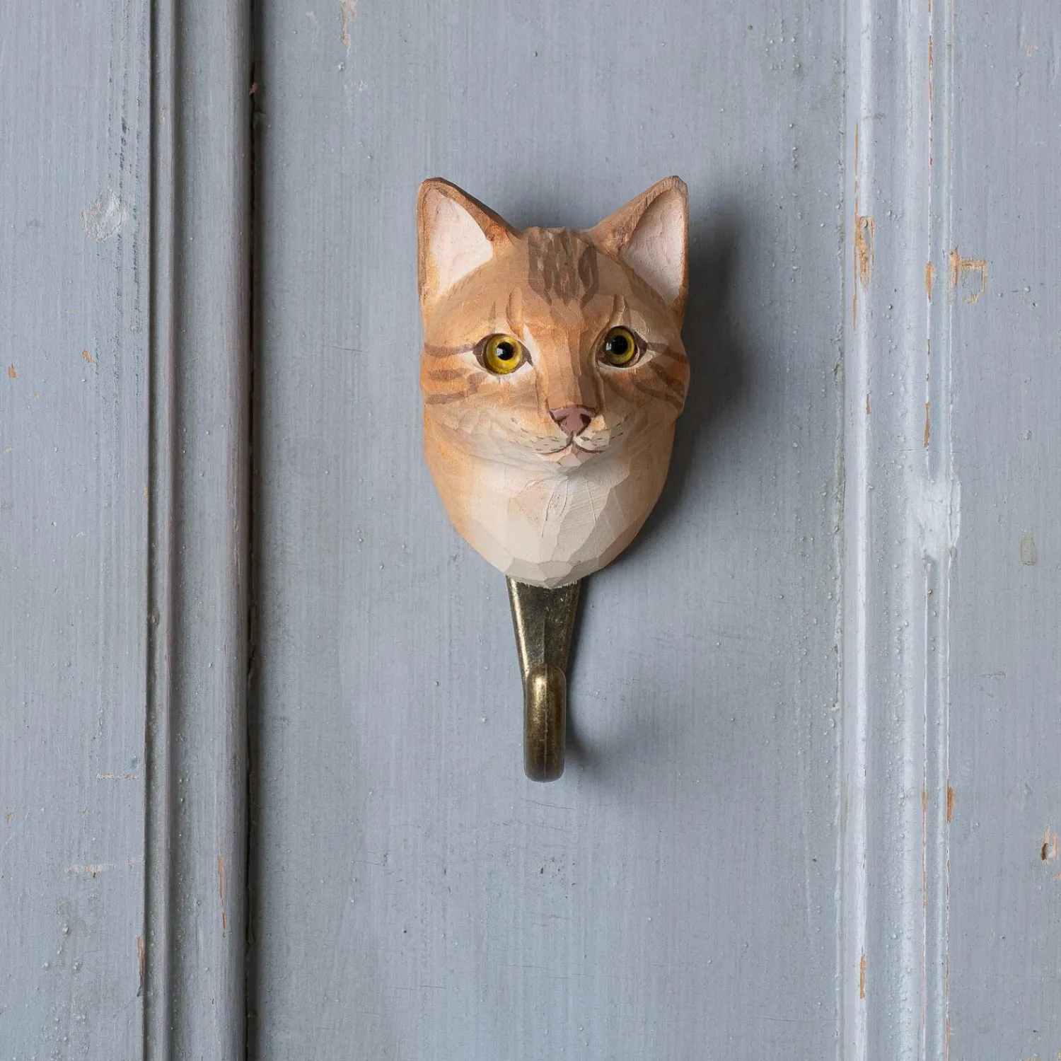 Graham & Green Orange Cat Wall Hook