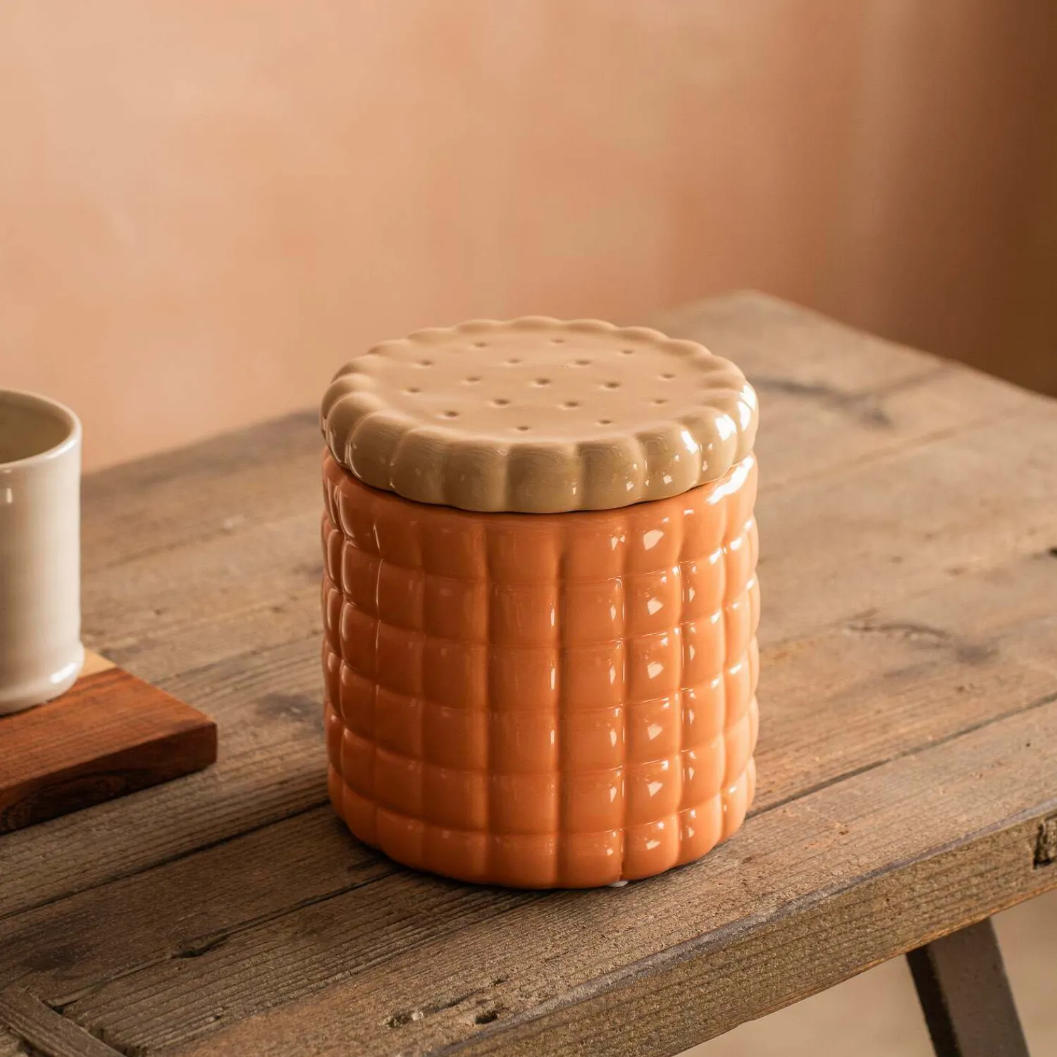 Graham & Green Orange Ceramic Cookie Jar