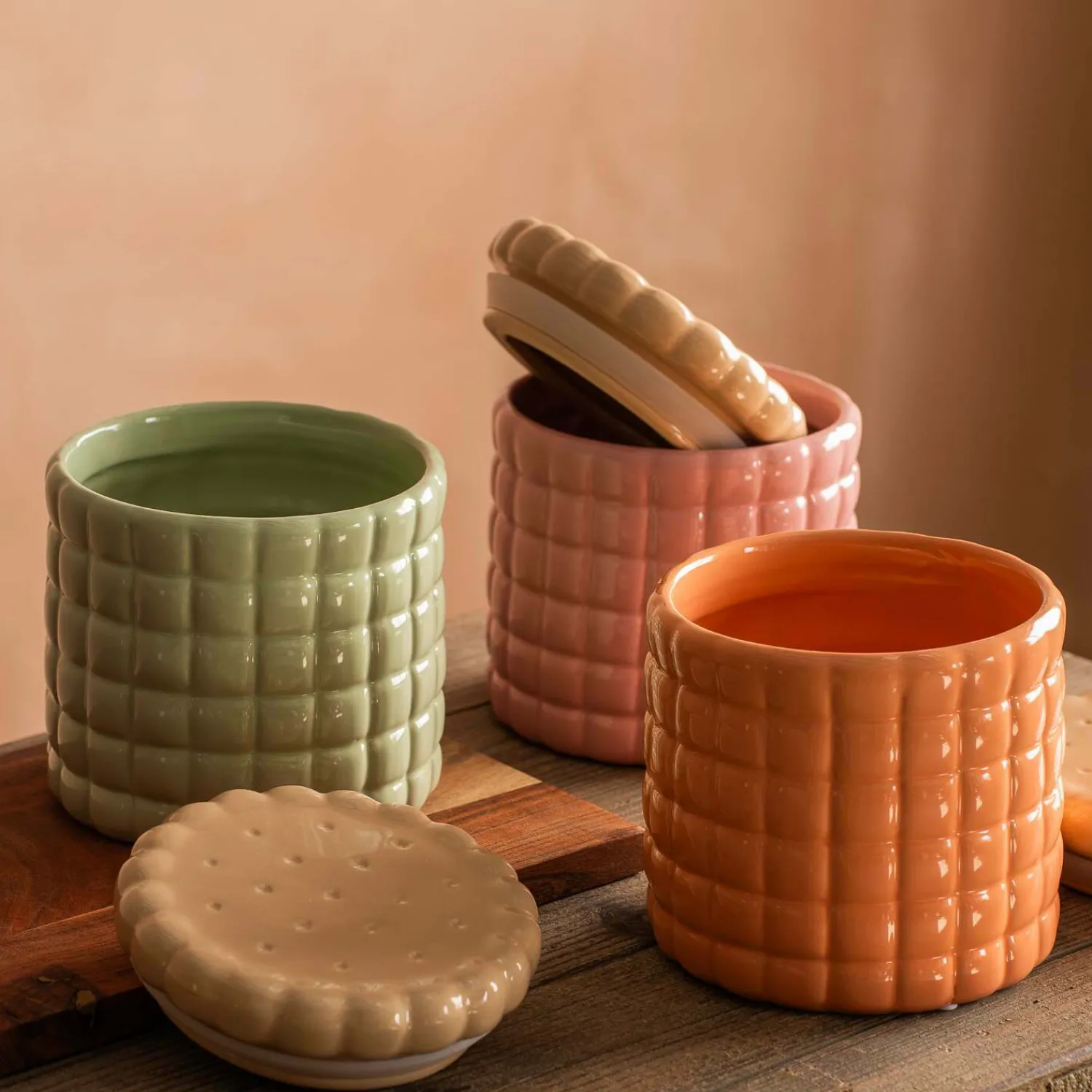 Graham & Green Orange Ceramic Cookie Jar
