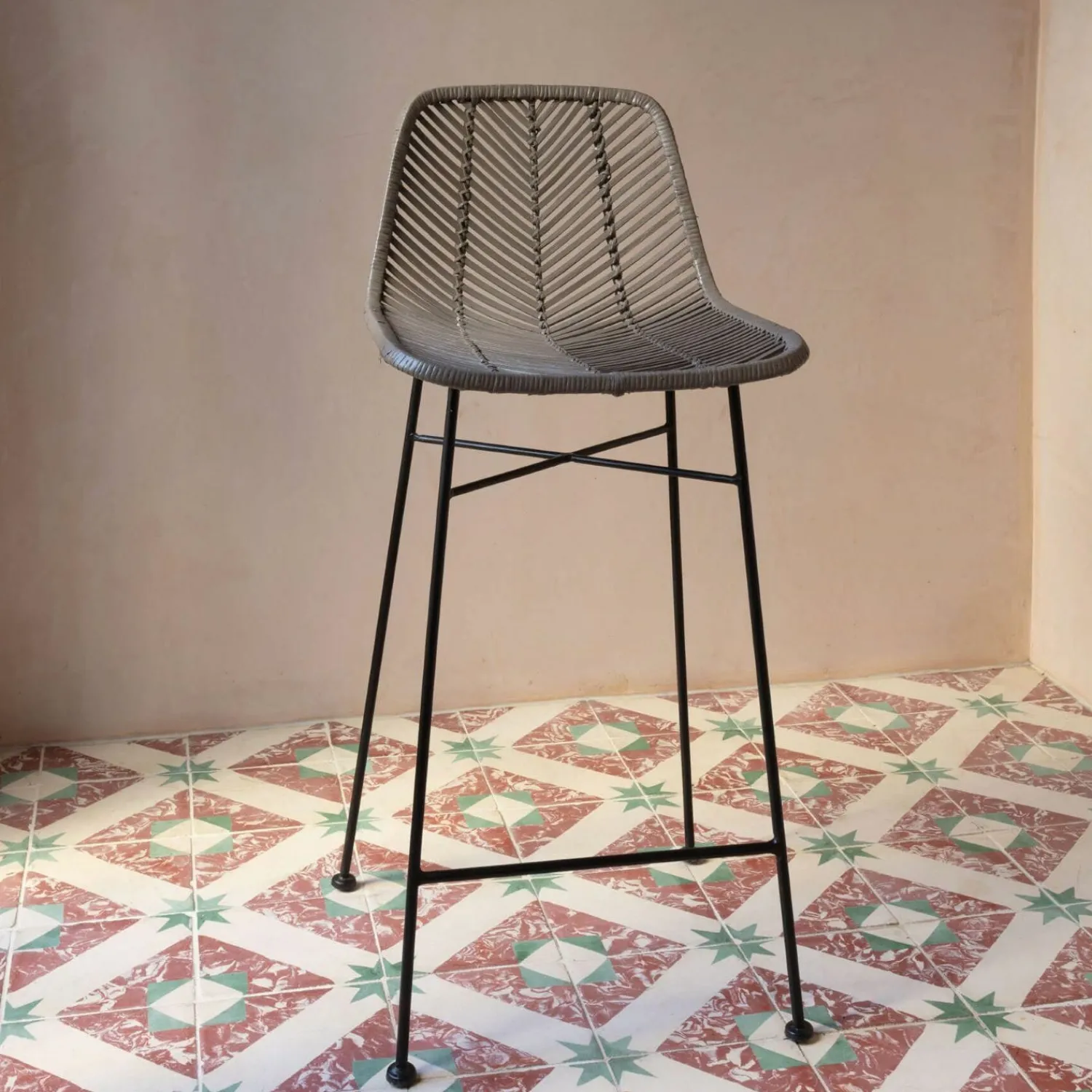 Graham & Green Oslo Clay Kitchen Stool