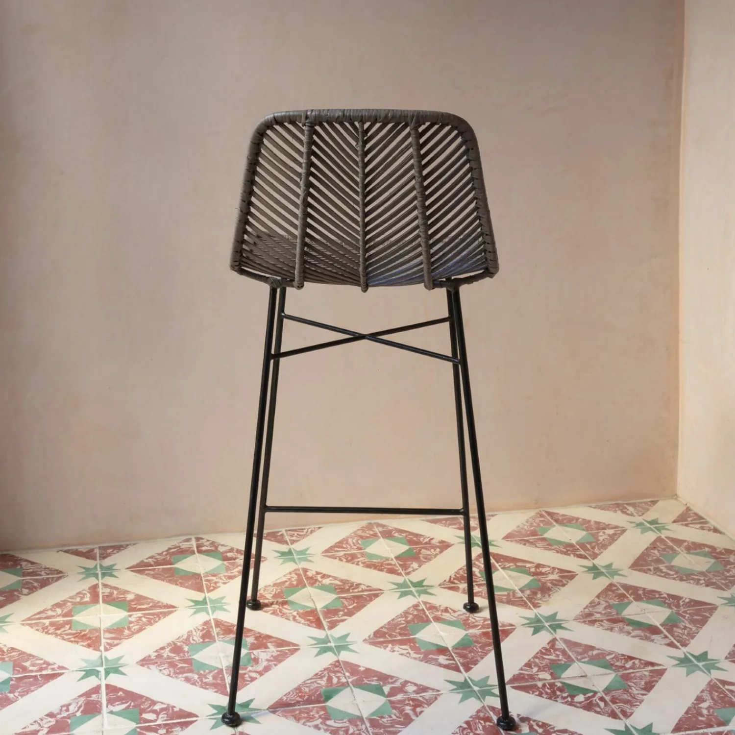 Graham & Green Oslo Clay Kitchen Stool