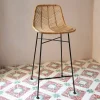 Graham & Green Oslo Natural Kitchen Stool
