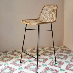 Graham & Green Oslo Natural Kitchen Stool