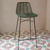 Graham & Green Oslo Olive Green Kitchen Stool