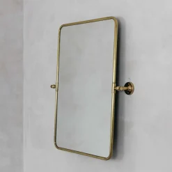 Graham & Green Otto Antique Gold Rectangular Tilting Mirror