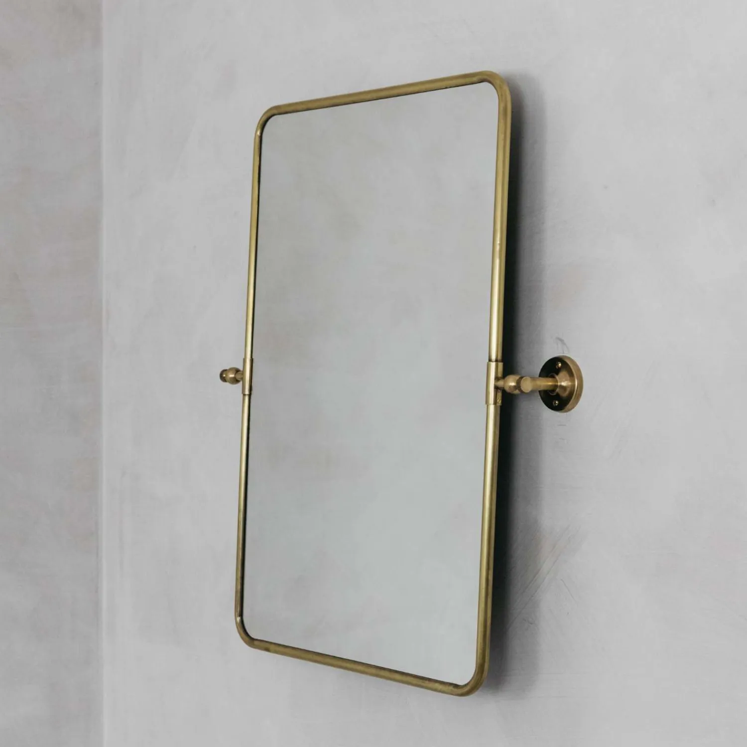 Graham & Green Otto Antique Gold Rectangular Tilting Mirror