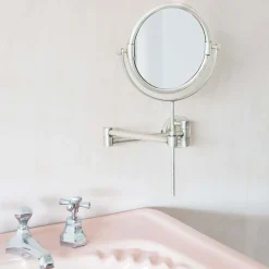 Graham & Green Ovin Antique Silver Extension Wall Mirror