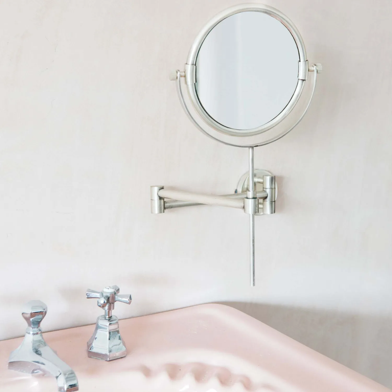Graham & Green Ovin Antique Silver Extension Wall Mirror