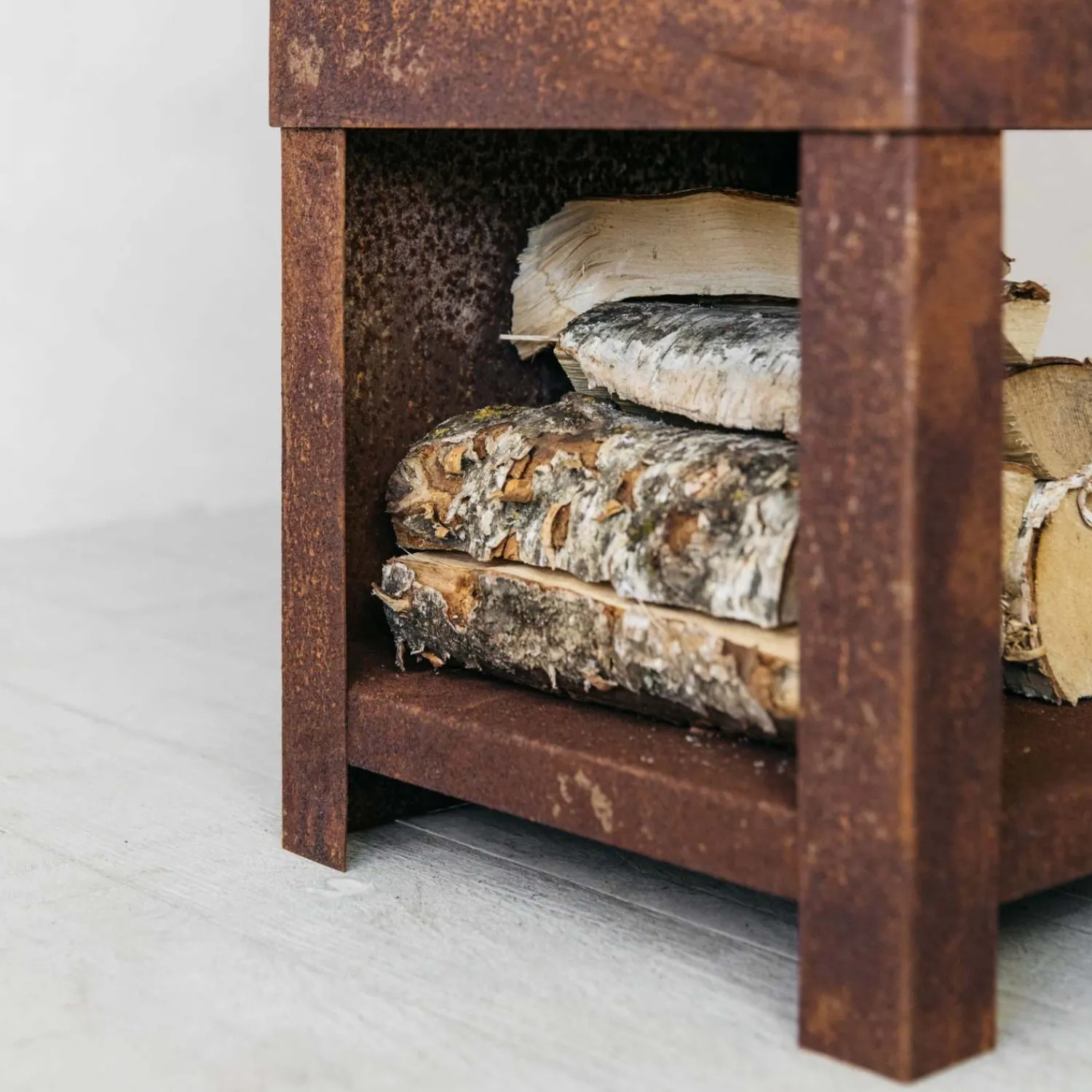 Graham & Green Oxidised Rust Log Burner