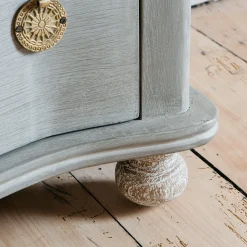 Graham & Green Oyster Two Drawer Bedside Table