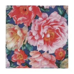 Graham & Green Pack of Twenty Midnight Peonies Paper Napkins