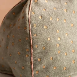 Graham & Green Pale Sage Velvet with Gold Dots Tea Cosy