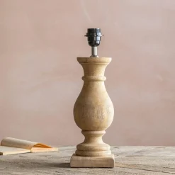 Graham & Green Parry Wooden Table Lamp