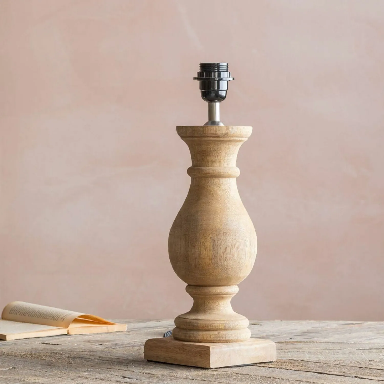 Graham & Green Parry Wooden Table Lamp