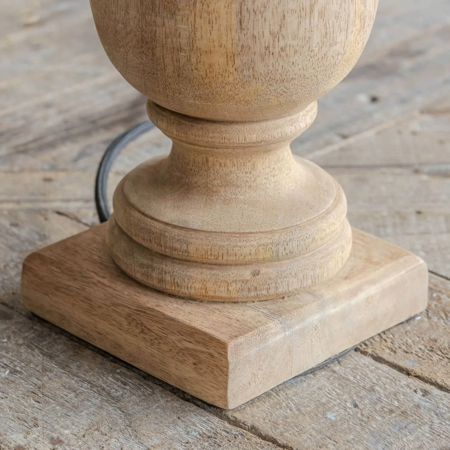 Graham & Green Parry Wooden Table Lamp