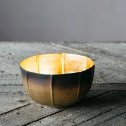 Graham & Green Petal Brass and Gold Tea Light Holder