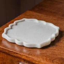 Graham & Green Petal Marble Decorative Trinket Plate