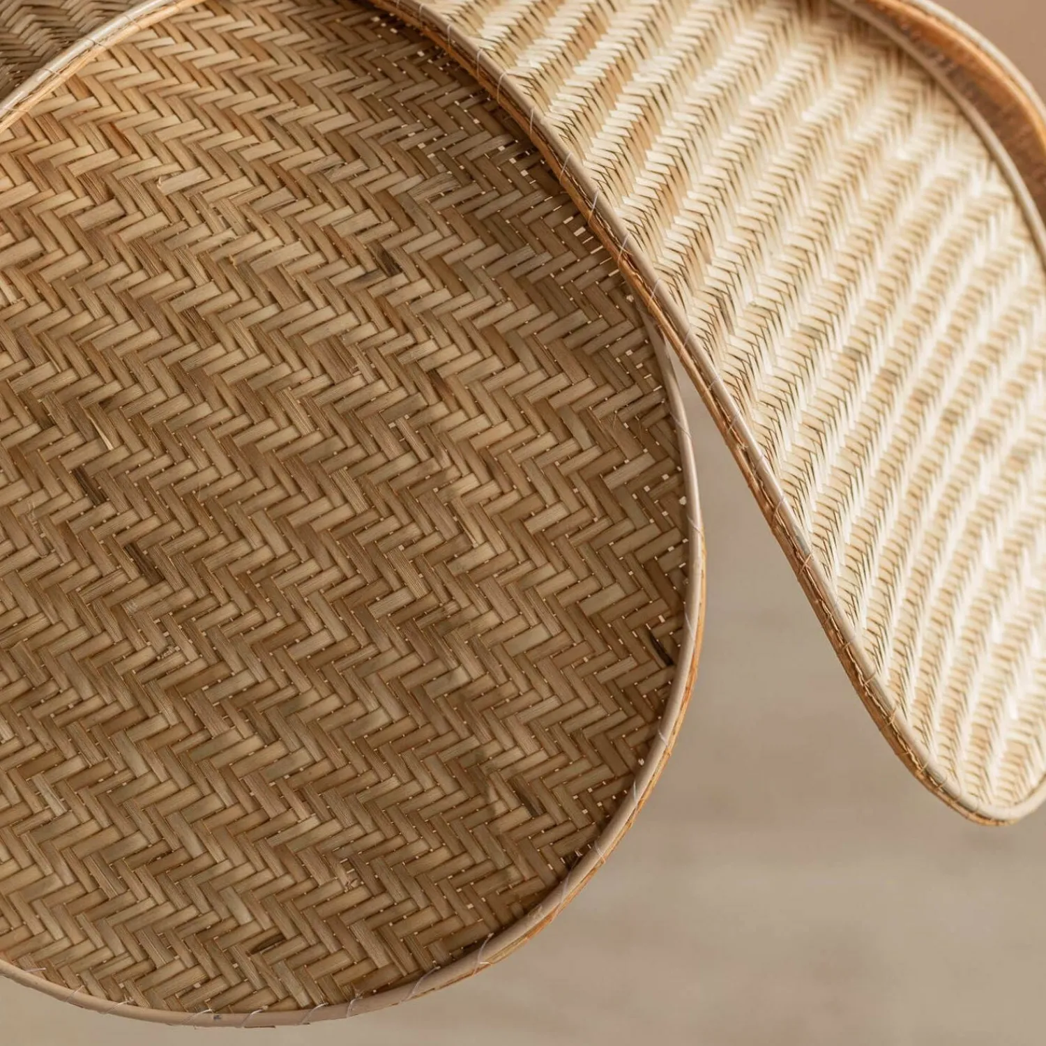 Graham & Green Petal Rattan Pendant Light
