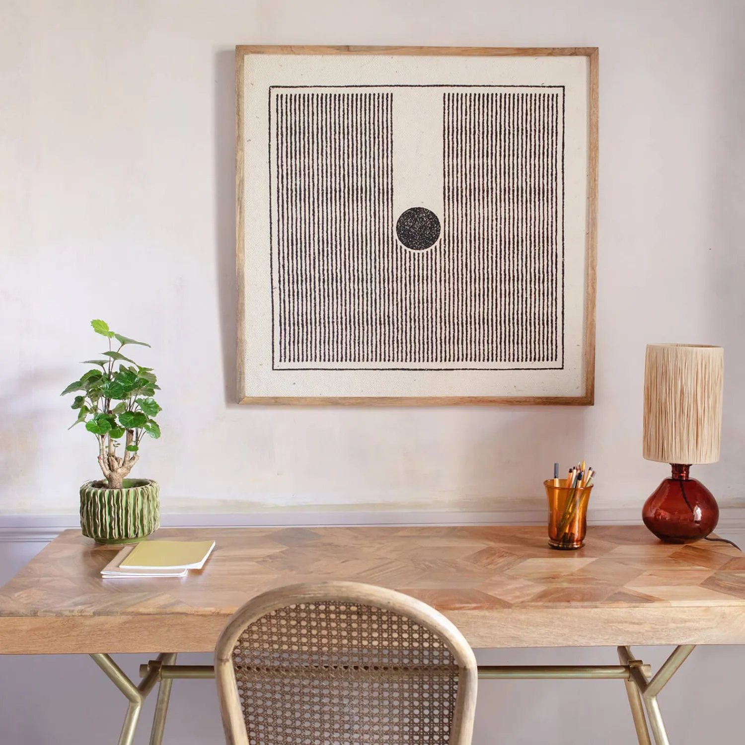 Graham & Green Piet Natural Abstract Wall Art
