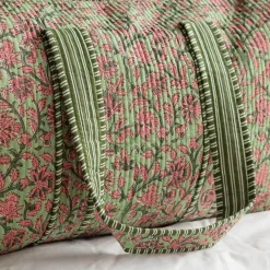 Graham & Green Pink & Green Floral Weekend Bag - Large
