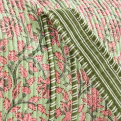Graham & Green Pink & Green Floral Weekend Bag - Small
