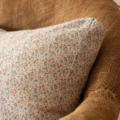 Graham & Green Pink and Blue Floral Square Cushion