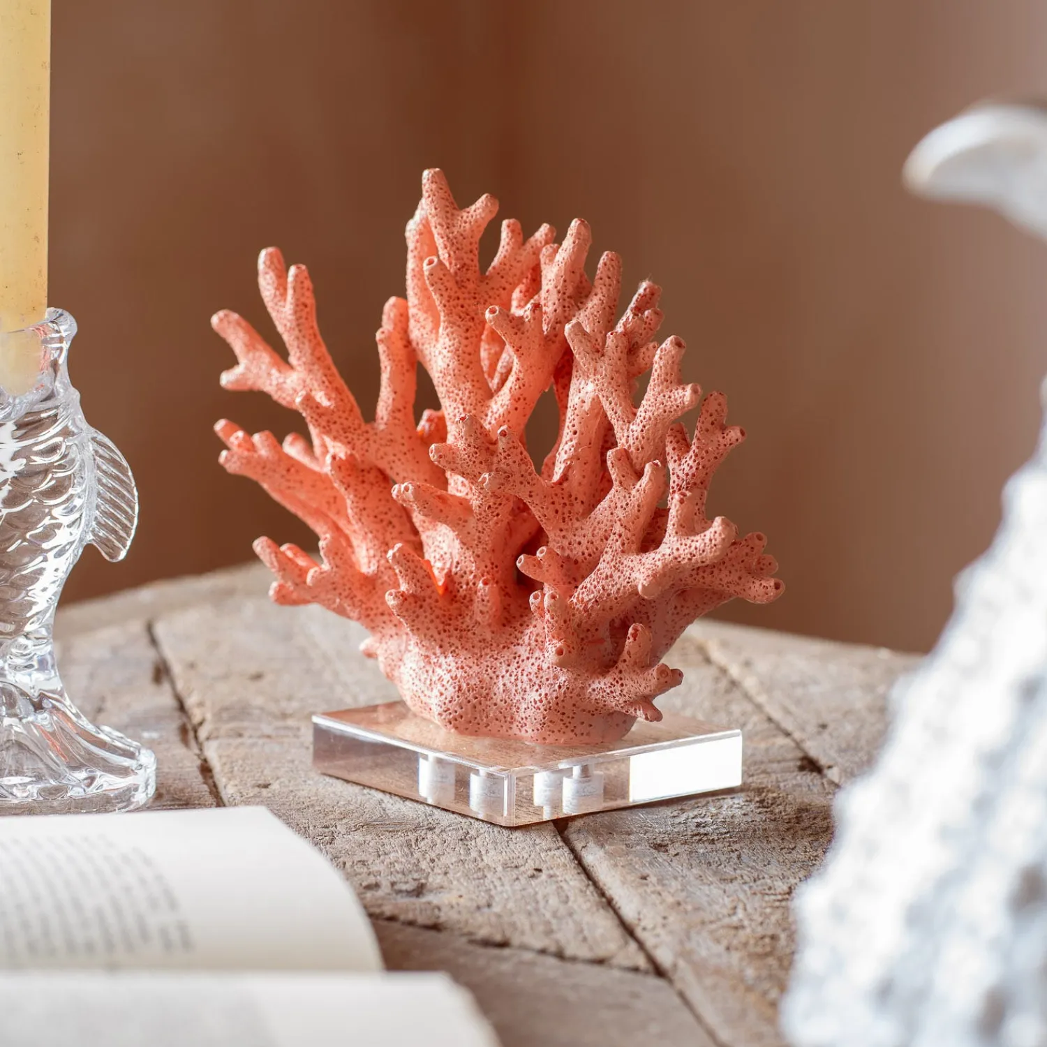 Graham & Green Pink Faux Coral Ornament