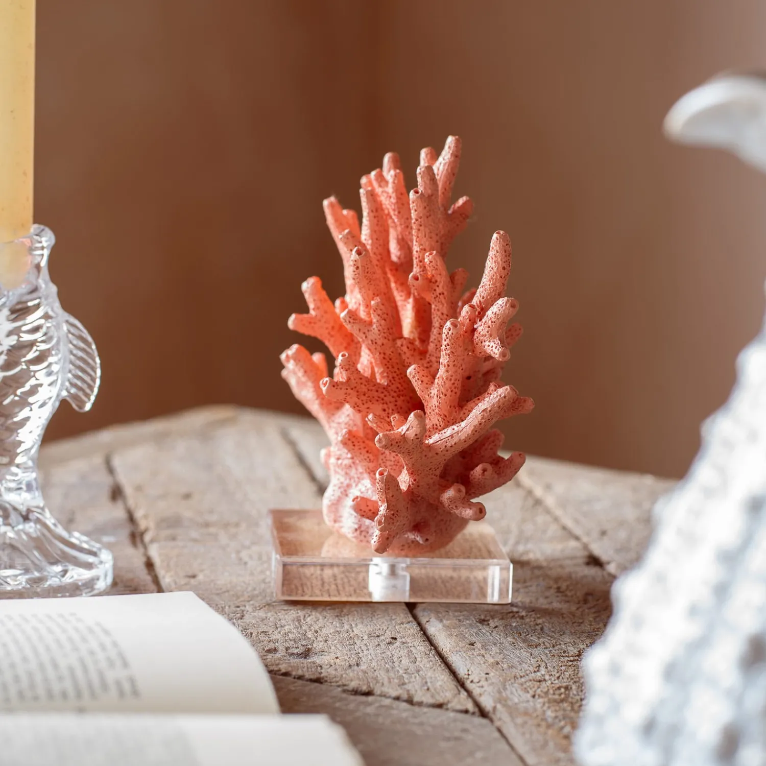 Graham & Green Pink Faux Coral Ornament