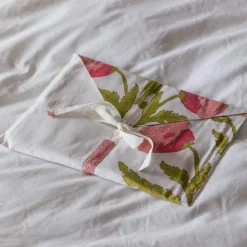 Graham & Green Pink Pavot Flower Block Printed Dressing Gowns