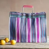 Graham & Green Pink Stripe Recycled Shopping Bag