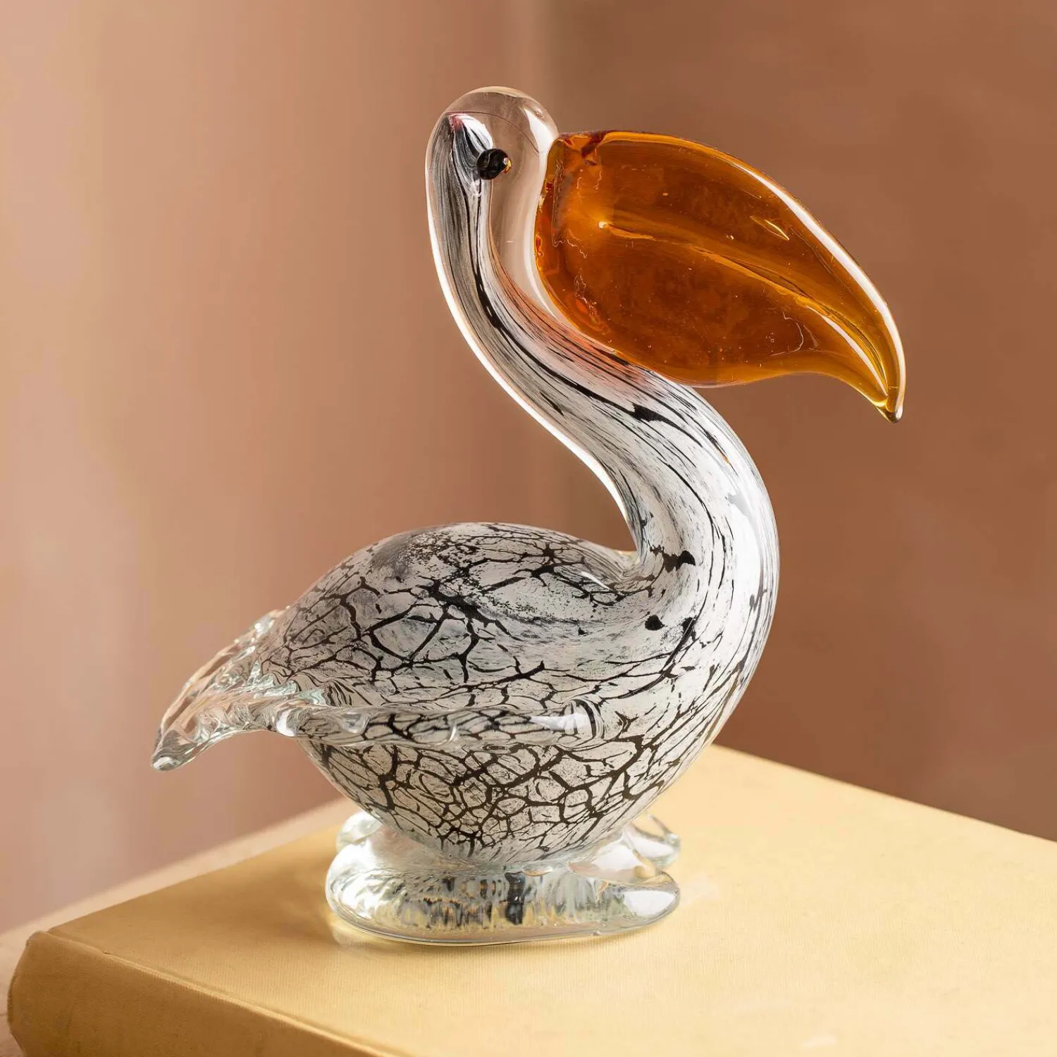Graham & Green Pippa the Pelican Glass Ornament