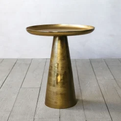 Graham & Green Plateau Brass Side Table