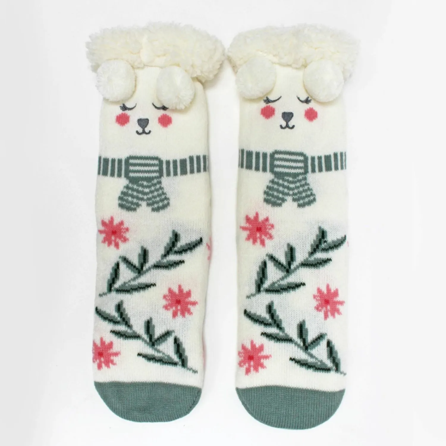 Graham & Green Polar Bear Slipper Socks