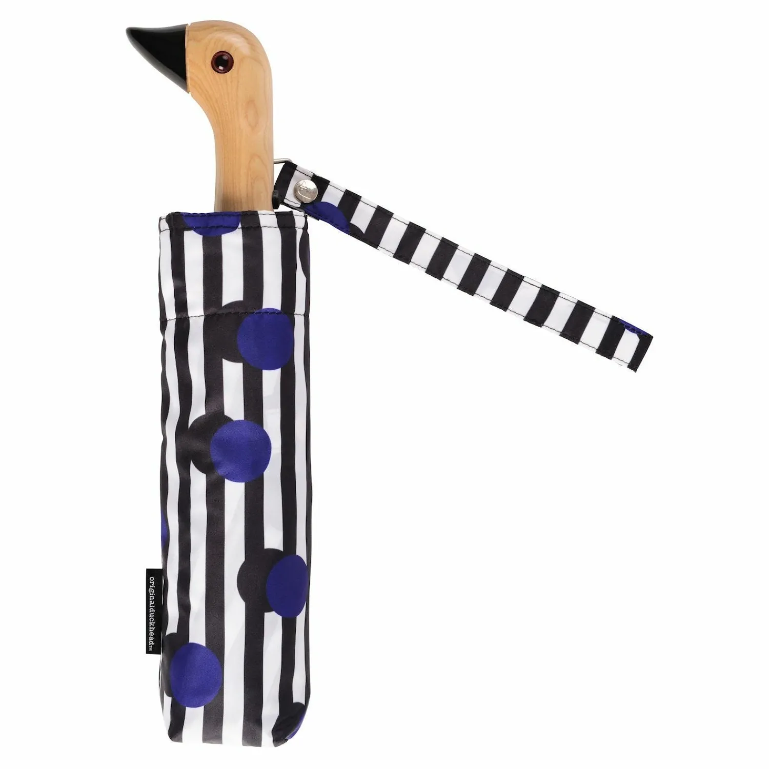 Graham & Green Polkastripe Duck Umbrella