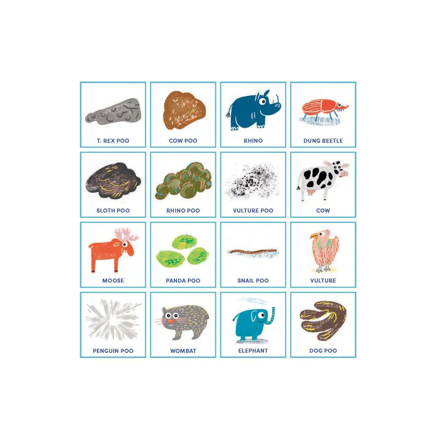 Graham & Green Poo Bingo Game