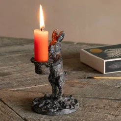 Graham & Green Rabbit Candlestick Holder