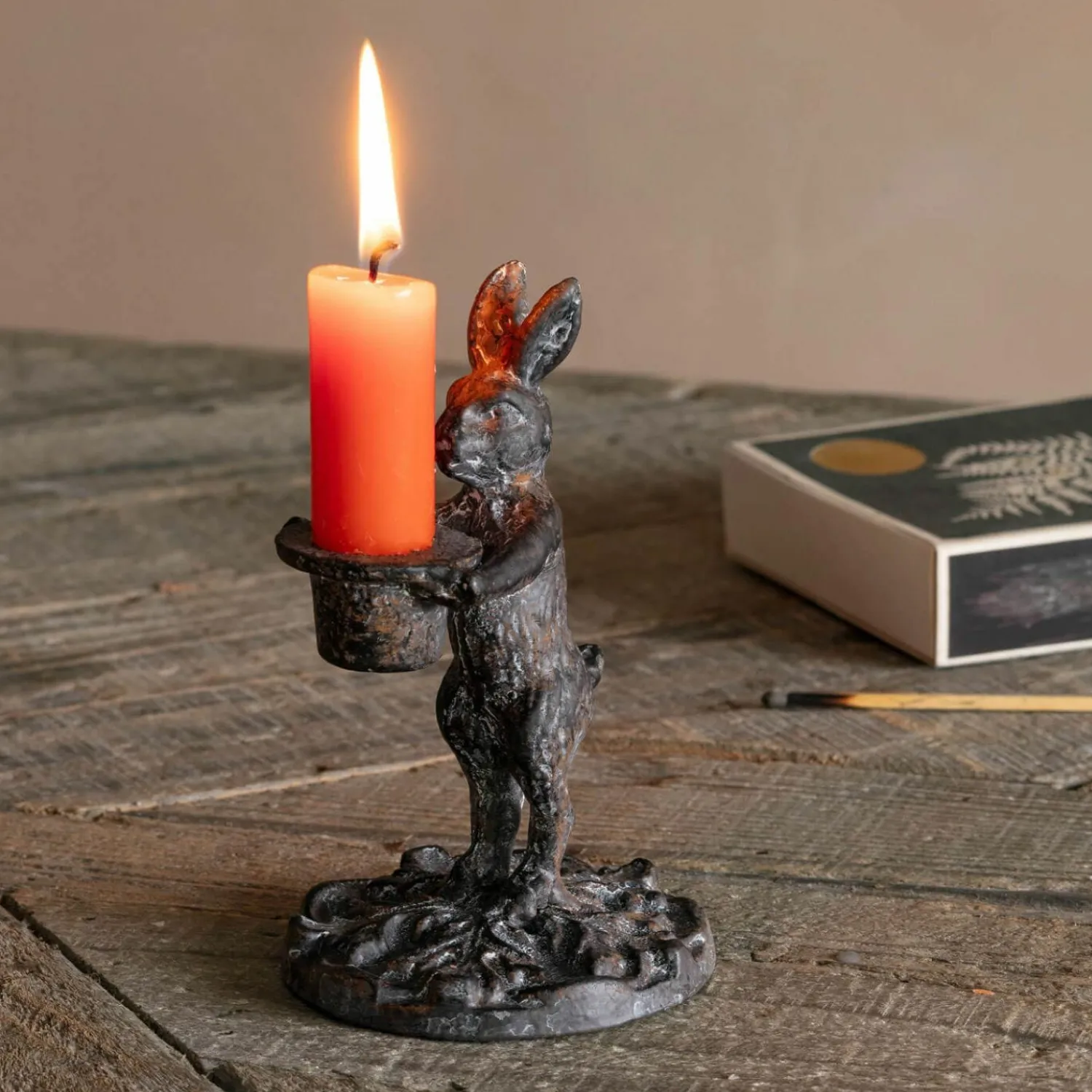 Graham & Green Rabbit Candlestick Holder