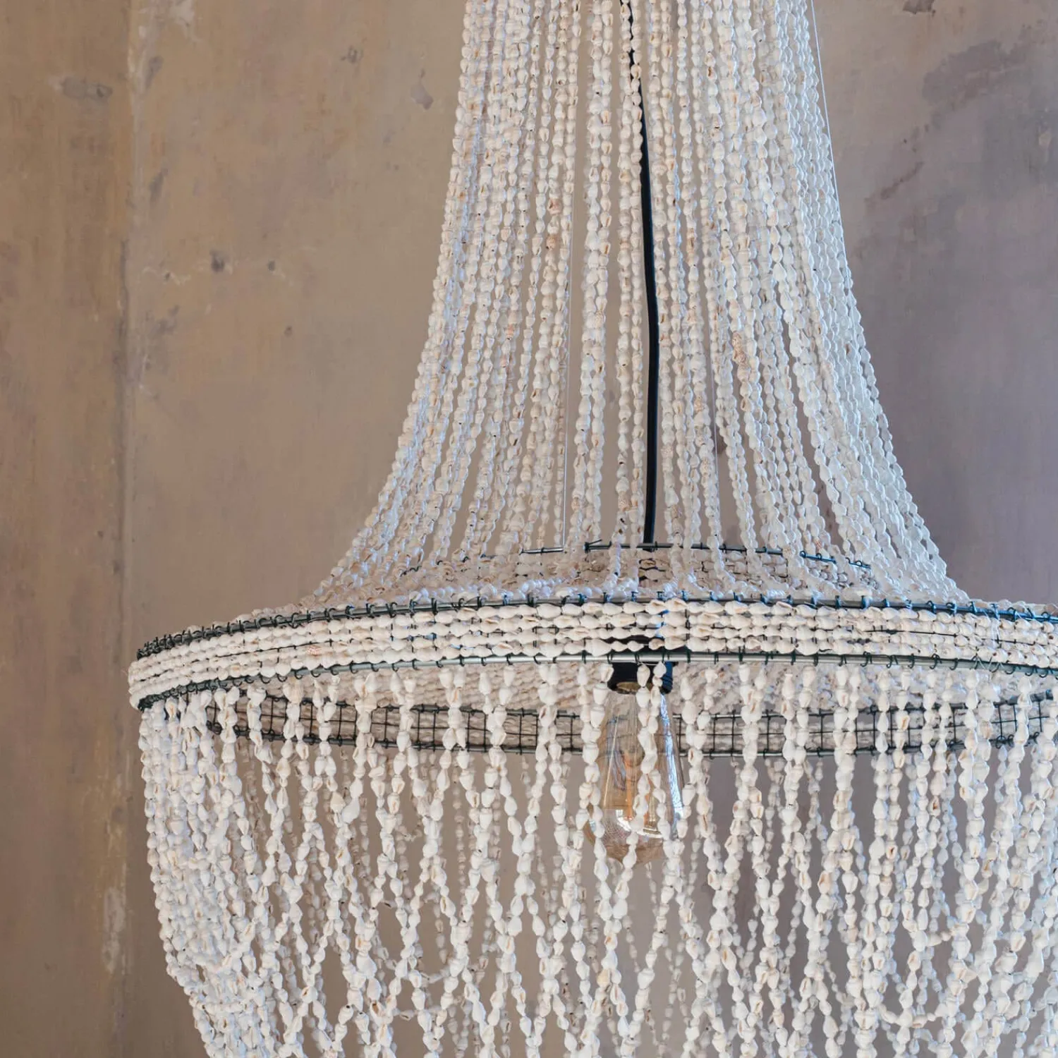 Graham & Green Rani Shell Beaded Lampshade