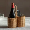 Graham & Green Rattan Double Bottle Holder