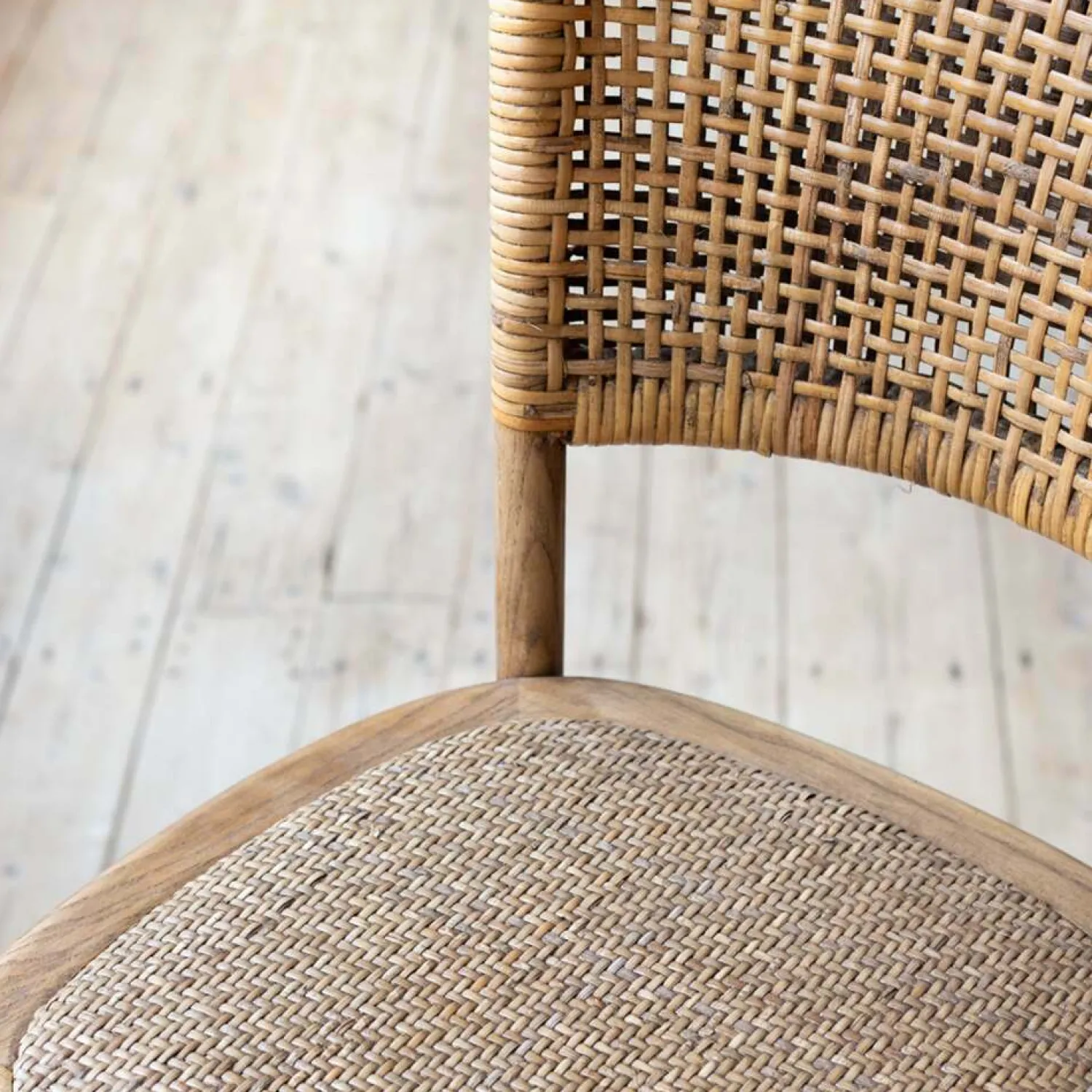Graham & Green Rattan Kitchen Stool