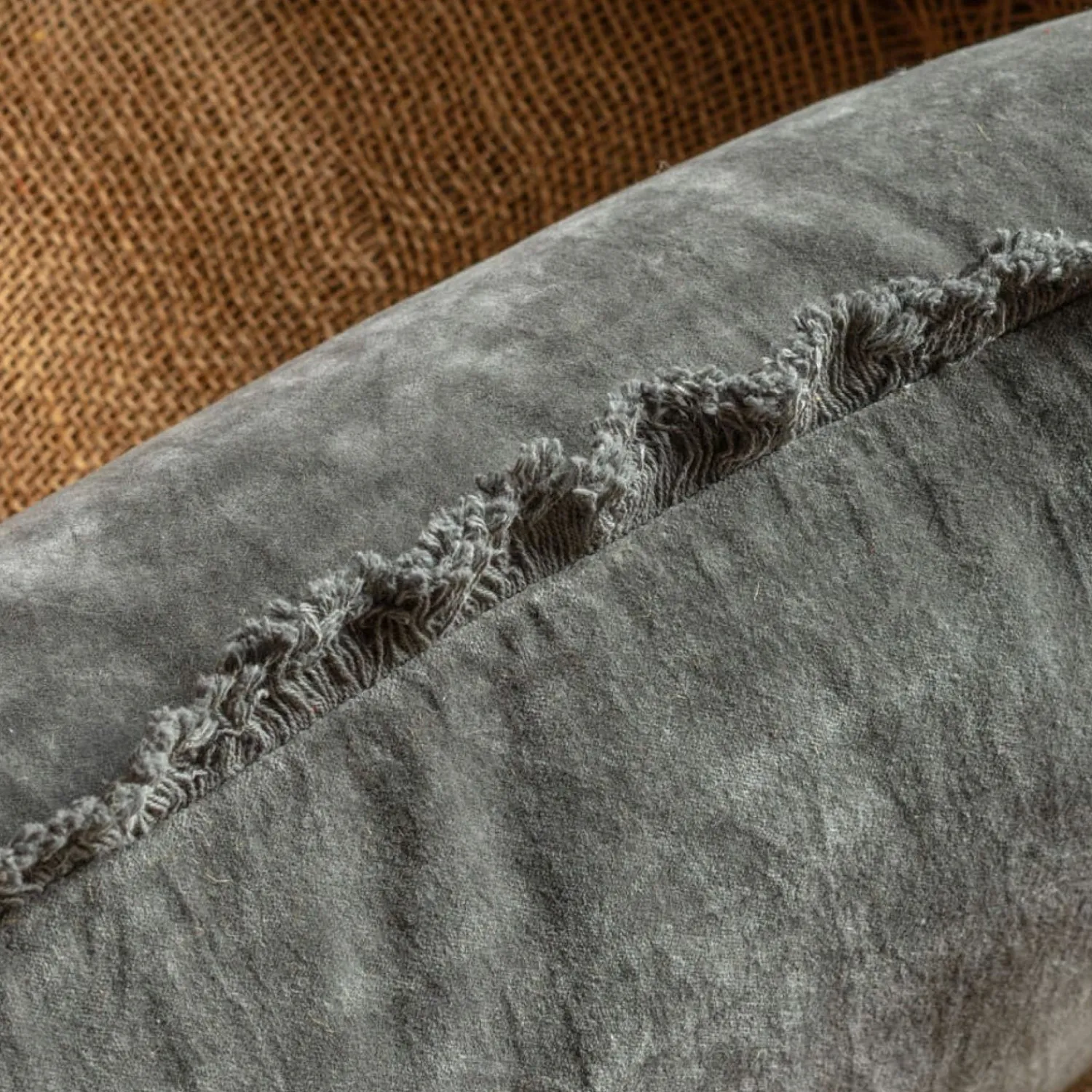Graham & Green Rectangular Stonewashed Velvet Cushions