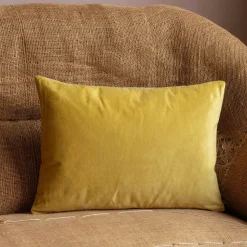 Graham & Green Rectangular Velvet and Linen Backed Cushions