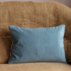 Graham & Green Rectangular Velvet and Linen Backed Cushions