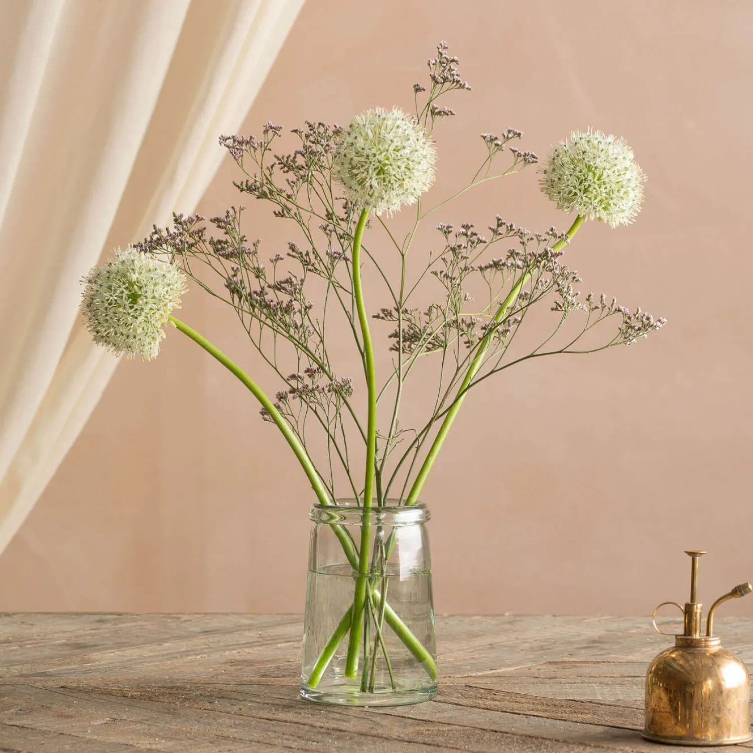 Graham & Green Recycled Clear Glass Tulip Vase